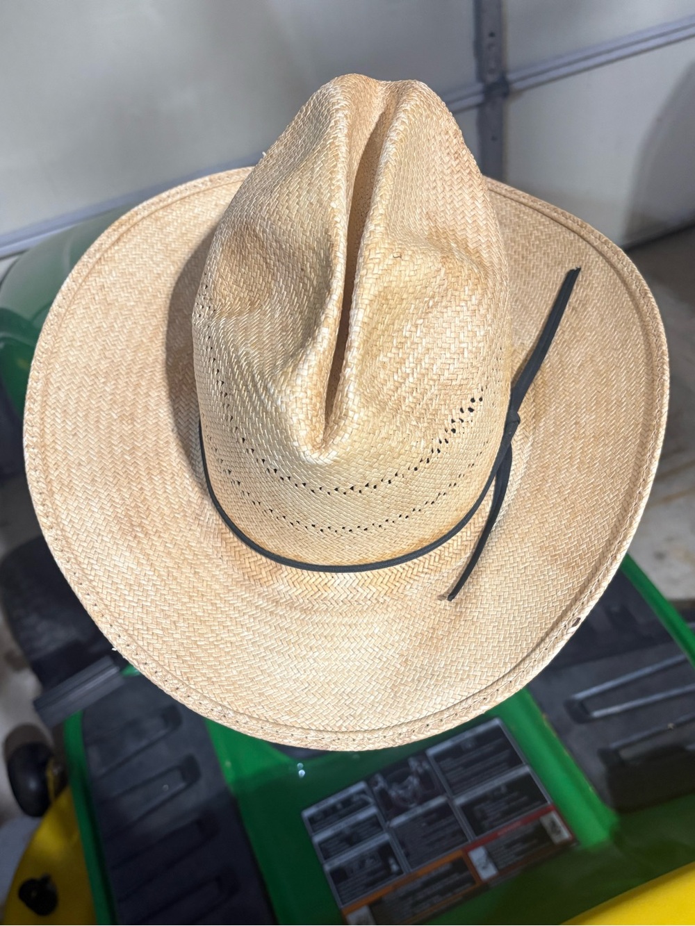 Vintage Artel Straw Cowboy Hat Size 7 Made USA Western Ranch 3.5” Brim